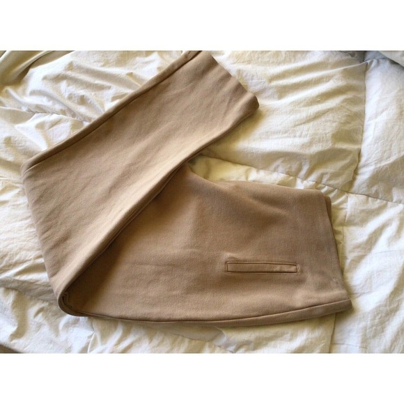 Chico's Slacks Women's Sz1 Tan Cotton/Spandex Cropped Pre-Owned - Picture 7 of 9